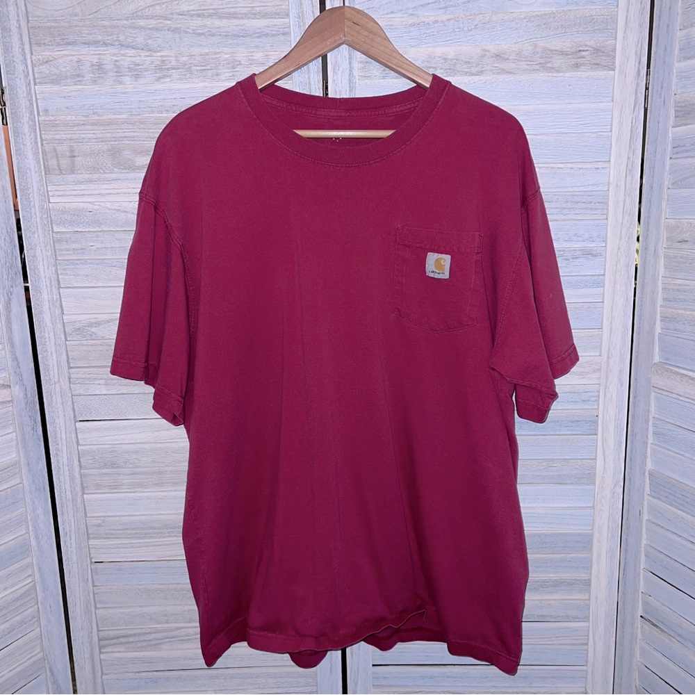 Carhartt XL Short Sleeve T Shirt Red